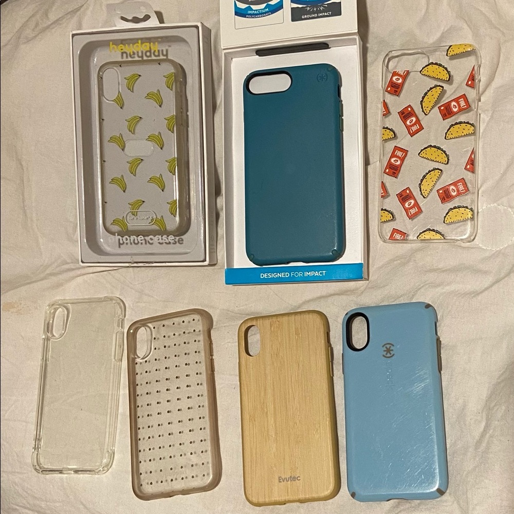 Assorted phone cases